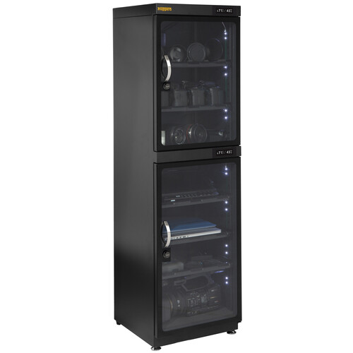 Ruggard EDC-180LT Electronic Dry Cabinet with Touchscreen Control and Dual Humidity Zones (Black, 180L)
