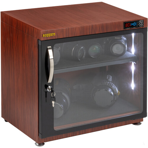 Ruggard EDC-80L-RM Electronic Dry Cabinet (Red Mahogany, 80L)