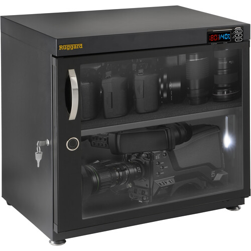 Ruggard EDC-FP80L Electronic Dry Cabinet with Fingerprint Lock (Black, 80L)