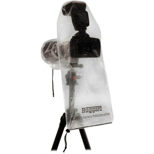 Ruggard RC-P18F Rain Cover for DSLR with Lens up to 18" and Flash (Pack of 2)