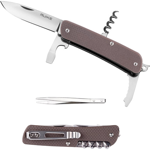 Ruike M21 Folding Knife and Multi-Tool (Brown)