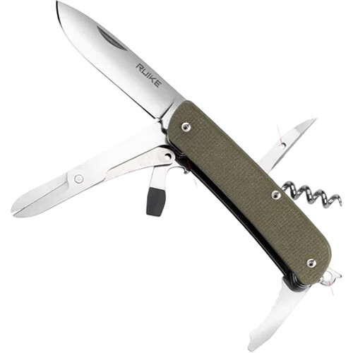 Ruike M31 Folding Knife & Multitool (Green)