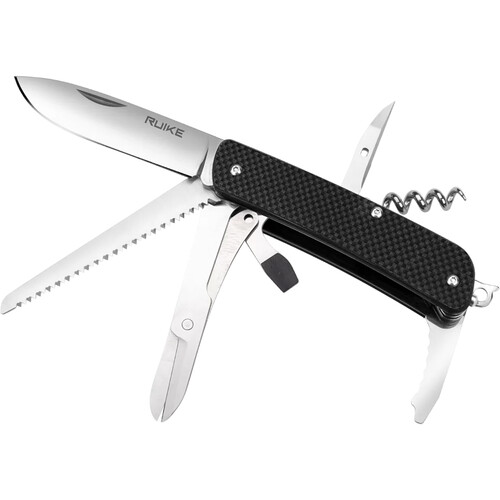 Ruike M42 Folding Knife & Multitool (Black)
