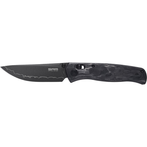 Ruike 225L Mono Chasis Folding Knife (Swirled Handle, PVD Black)