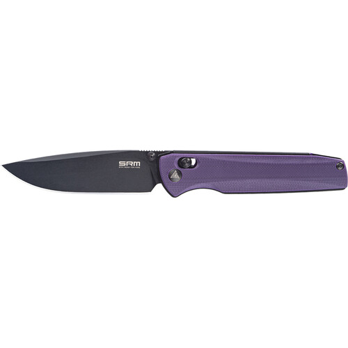Ruike 258L-GN Folding Knife (Purple Handle, Black)