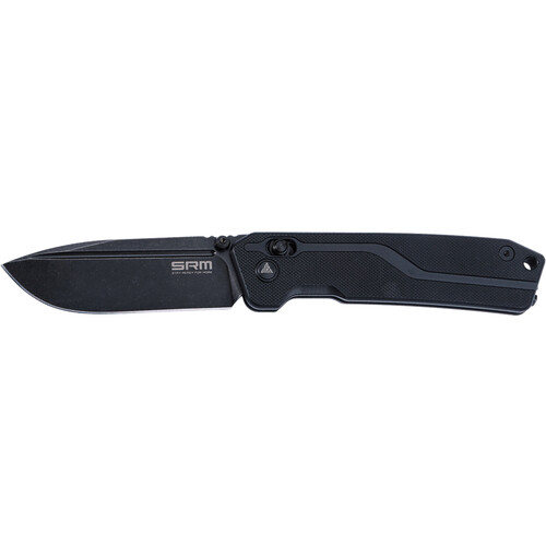 Ruike Rubik 7228L-GB Folding Knife (Black G10 Handle, Black Blade)
