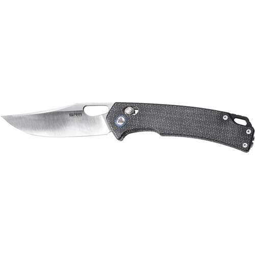 Ruike 9203 Ambi Lock Knife (Black Micarta Handle, Black)