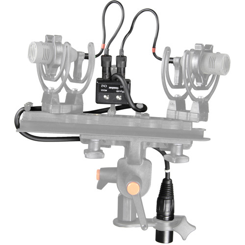Rycote CB12 Connbox with 5-Pin XLR-M for Pair of ORTF Schoeps CCM Microphones