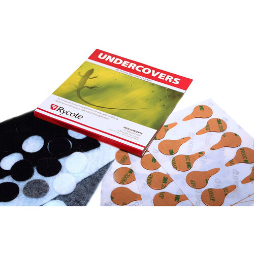 Rycote Undercovers Lavalier Wind Cover (White, 25-Pack, 30 Stickies Each)
