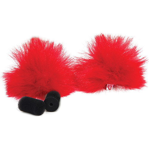 Rycote Red Lavalier Windjammer (2-Pack)