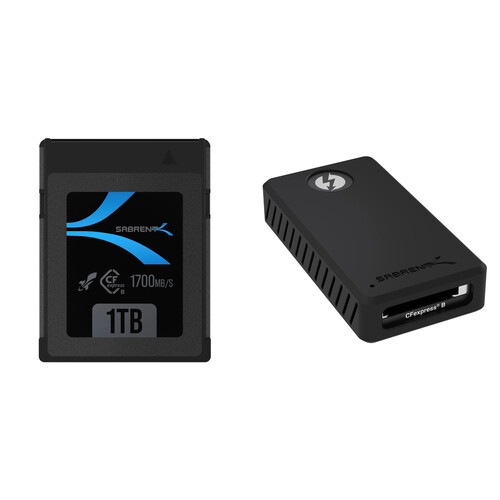 Sabrent 1TB Rocket CFX CFexpress Type B Memory Card and Card Reader Kit