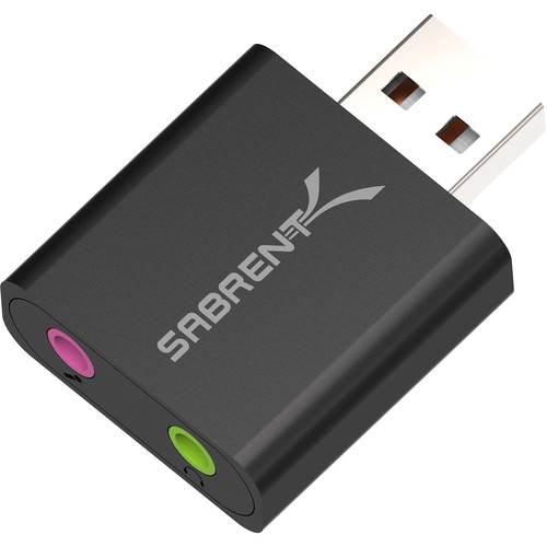 Sabrent USB Aluminum External Stereo Sound Adapter