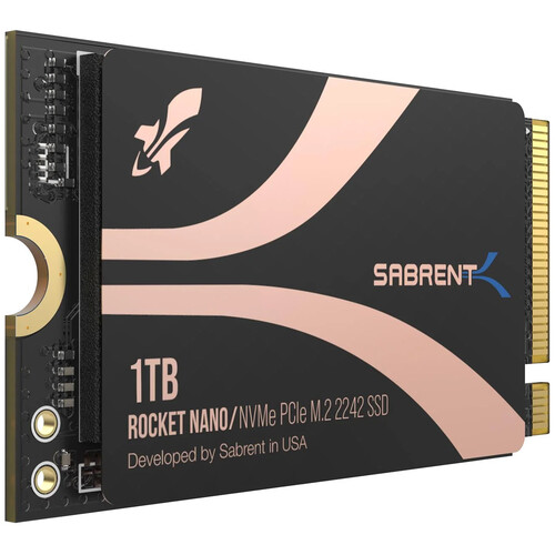Sabrent 1TB Rocket 2242 Gen 4 NVMe M.2 SSD SB-2142-1TB B&H Photo