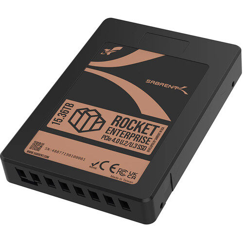 Sabrent 15.36TB Rocket Enterprise NVMe PCIe 4.0 U.2