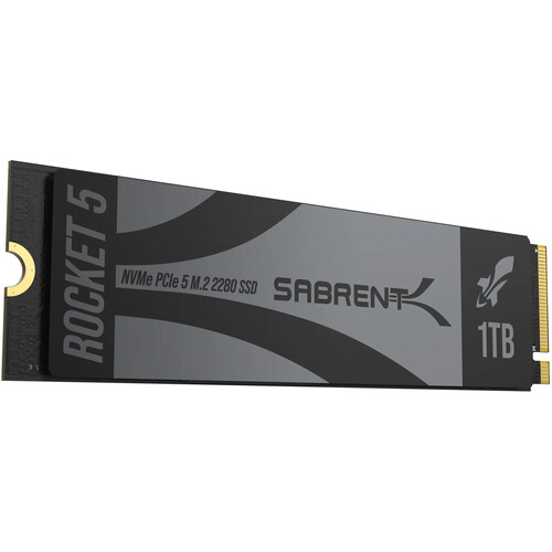 Sabrent 1TB Rocket 5 PCIe 5.0 M.2 NVMe Internal SSD SB-RKT5-1TB
