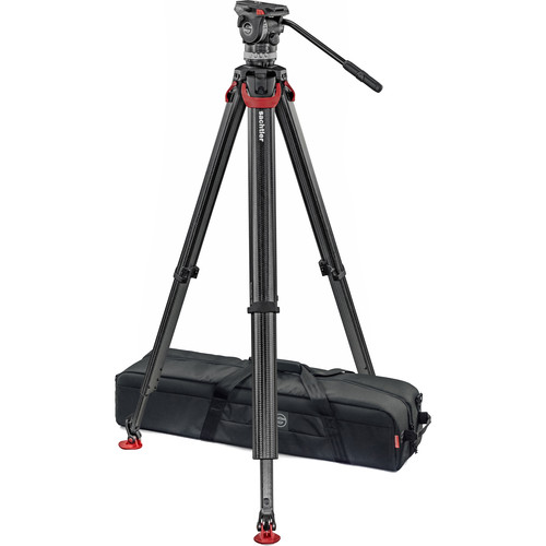 Sachtler ACE XL Tripod System with Slide-In Plate and Flowtech 75 Carbon Fiber Tripod Legs