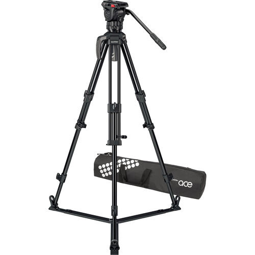 Sachtler 75/2 Mark II Aluminum Tripod System with Ace XL Fluid Head & Ground Spreader