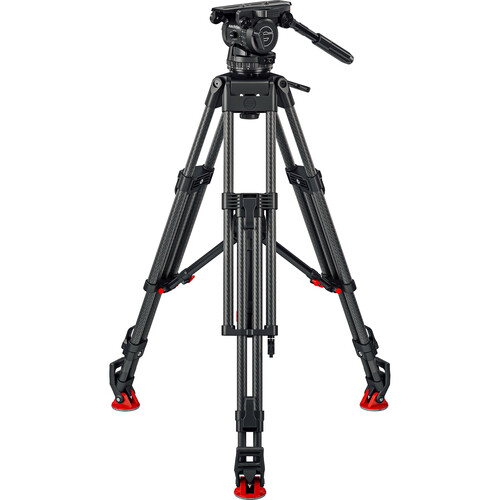 Trépied Sachtler ENG 2 CF Avec Hémisphère De Nivellement - Occasion, Avec Sacoche