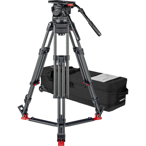 Sachtler Video 25 Plus System with 2-Stage EFP Carbon Fiber Tripod & Ground Spreader