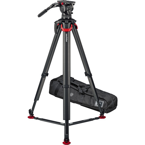 Sachtler aktiv 18T System with flowtech 100 GS and Ground Spreader