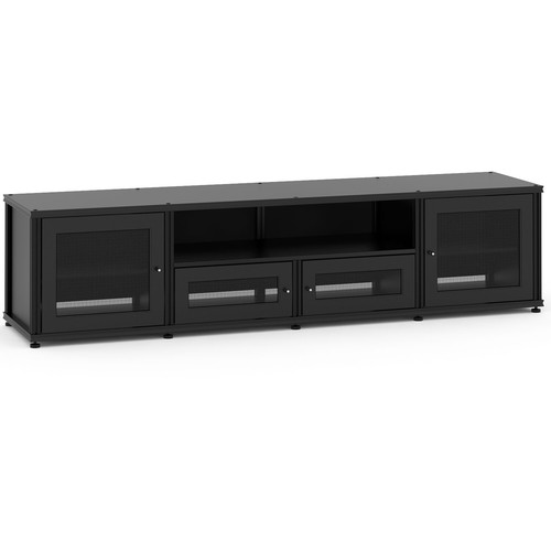 Salamander Designs Synergy 245 Speaker Integrated Cabinet with Adjustable Shelf (Black Post, Black Finish)