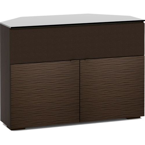 Salamander Designs Berlin 329 CR 44" Corner TV Stand and A/V Cabinet (Textured Wenge with Black Glass)