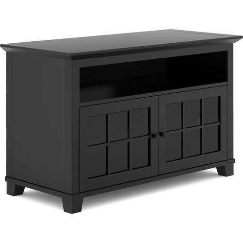 Salamander Designs Audio/Video Cabinet in Matte Black with Glass Doors (50 x 31 x 22.5")