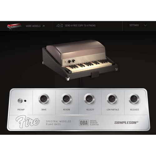 Sampleson Fire Piano Bass Virtual Instrument Software