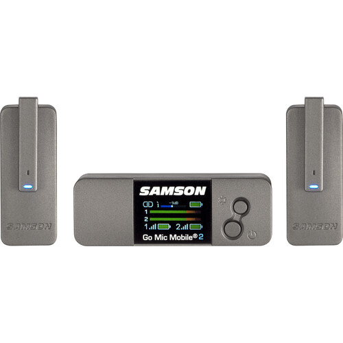 Samson Go Mic Mobile 2 2-Person Wireless Microphone System for Cameras and Mobile Devices (2.4 GHz)