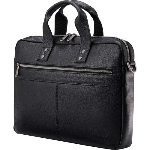 Samsonite Classic Leather Slim Brief (Black)
