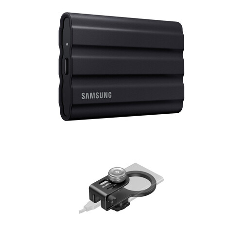 Samsung 1TB T7 Shield Portable SSD with MagSafe/Cold Shoe SSD Samsung 1TB T7 Shield Portable SSD with MagSafe/Cold Shoe SSD