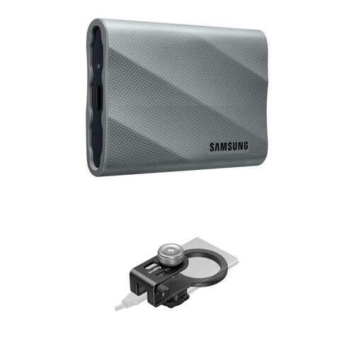Samsung 2TB T9 Portable SSD with MagSafe/Cold Shoe SSD Holder