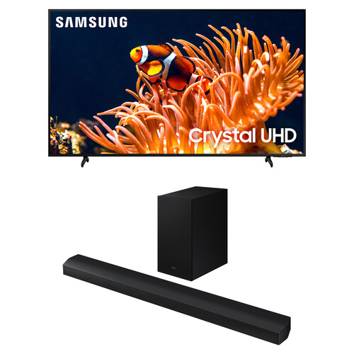 Samsung DU8000 Series 43" 4K HDR Smart LED TV & HW-B750D 5.1-Channel Soundbar System Kit