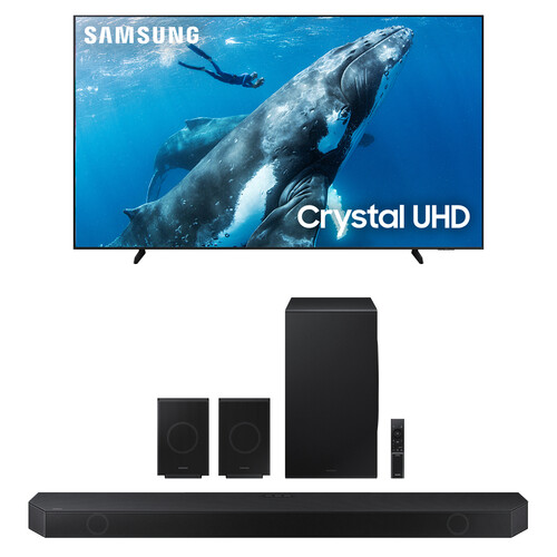 Samsung DU9000 98" 4K HDR Smart LED TV & HQ-Q990D 656W 11.1.4-Channel Soundbar System Kit
