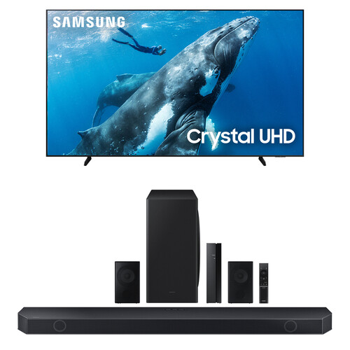 Samsung DU9000 98" 4K HDR Smart LED TV & HQ-Q910D 520W 9.1.2-Channel Soundbar System Kit