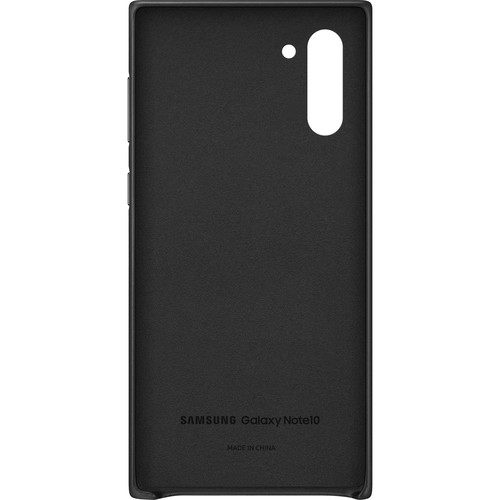 Samsung Galaxy Note10 Leather Back Cover (Black)