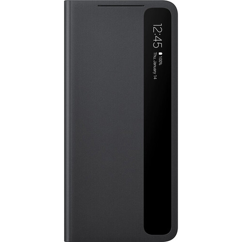 Samsung S-View Smartphone Flip-Cover Case for Galaxy S21 Ultra 5G (Black)