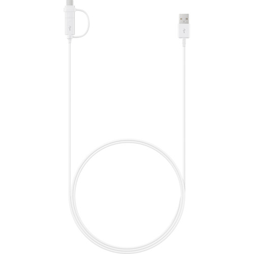 Samsung USB Type-A Male to Micro-USB Male & USB Type-C Male Combo Cable