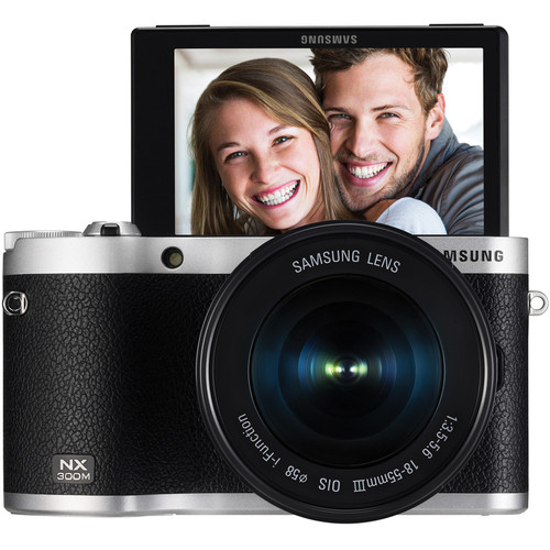 Samsung NX300M Mirrorless Digital Camera EV-NX300MBSTUS B&H