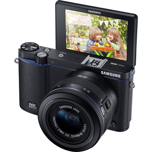 Samsung NX3300 Mirrorless Digital Camera with 20-50mm Lens (Black)