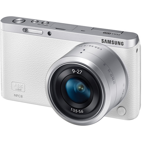 超美品 Samsung NX Mini + 新品バッテリー2個 + 9-27mm Samsung NX Mini Mirrorless Digital Camera EV-NXF1ZZB2HUS B&H