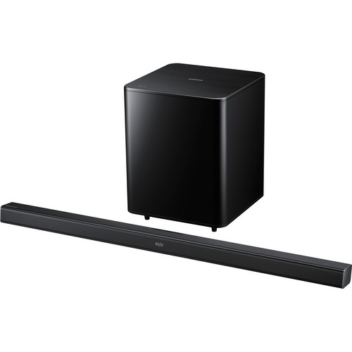 Samsung HW-F550 2.1 Channel Soundbar System with Wireless Subwoofer (Black)
