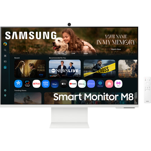 Samsung M8 M80F 32" 4K HDR Smart Monitor with Webcam (Warm White)