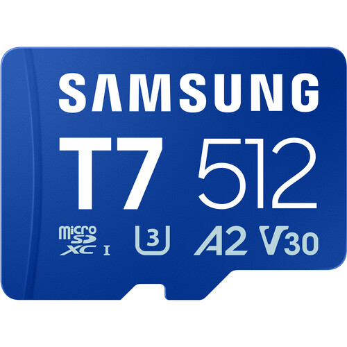 Samsung 512GB T7 UHS-I microSDXC Memory Card MB-MB512T/AM B&H