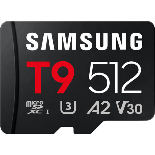 Samsung 512GB T9 UHS-I microSDXC Memory Card MB-MH512T/AM B&H