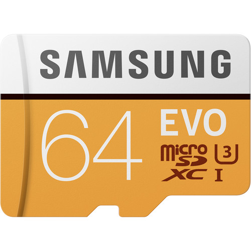 Samsung 64GB EVO UHS-I microSDXC Memory Card with SD Adapter