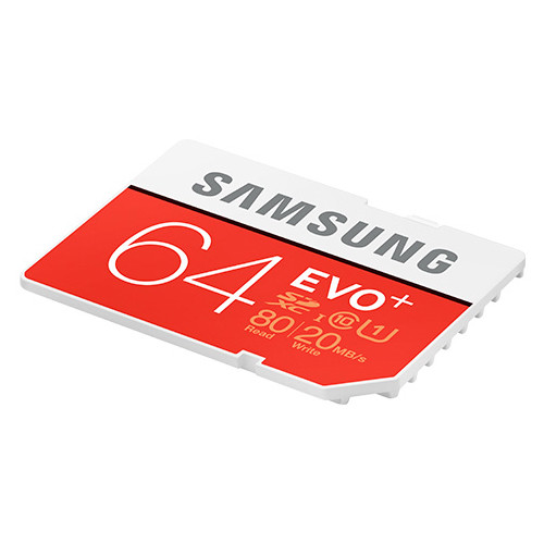 Samsung 64GB EVO+ UHS-I SDXC U1 Memory Card (Class 10)