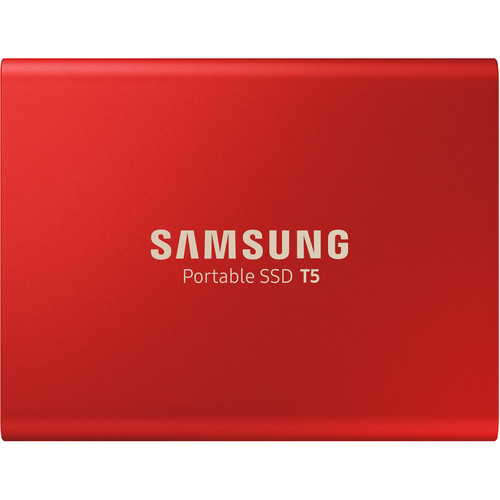 Samsung 500GB T5 Portable Solid-State Drive (Red) MU-PA500R/WW