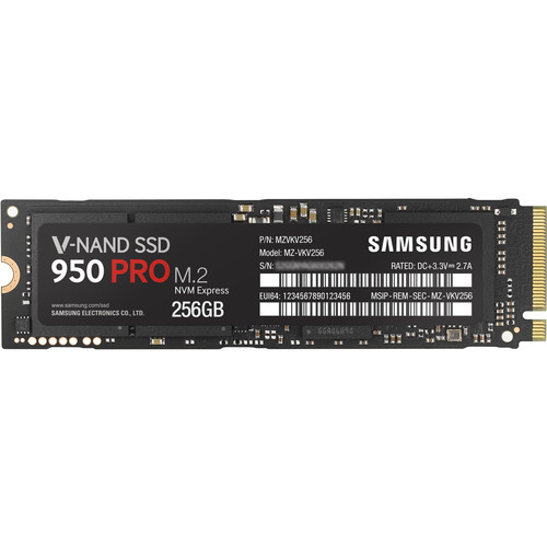 Samsung 256GB 950 Pro M.2 NVMe Internal SSD MZ-V5P256BW B&H