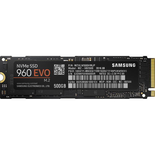Samsung 500GB 960 EVO NVMe M.2 Internal SSD